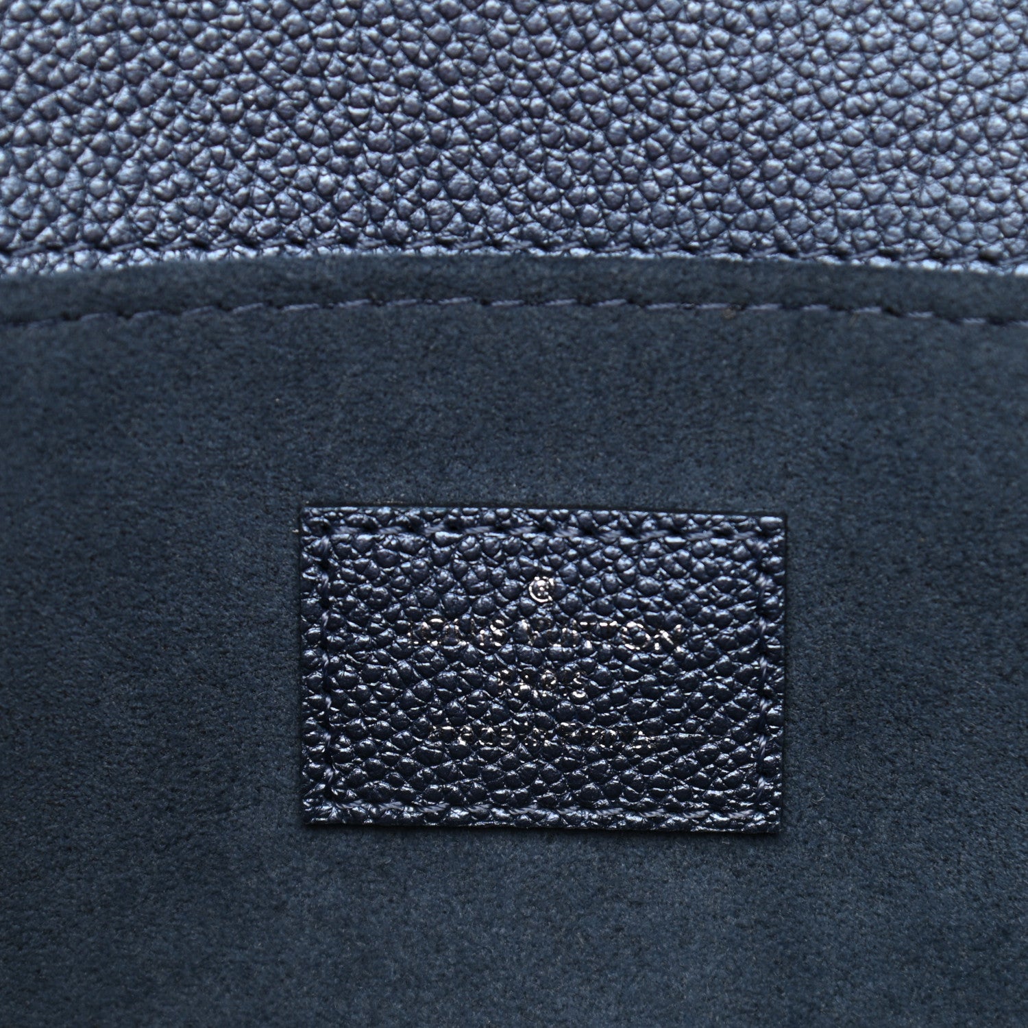 Louis Vuitton Metallic Empreinte Monogram Giant Pochette Metis Navy Nacre 6 of 9