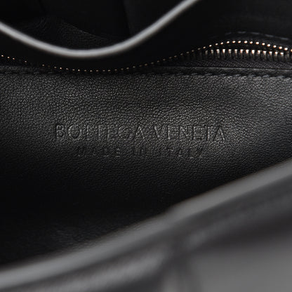 Bottega Veneta Lambskin Maxi Intreccio Padded Chain Cassette Crossbody Bag Black 5 of 9