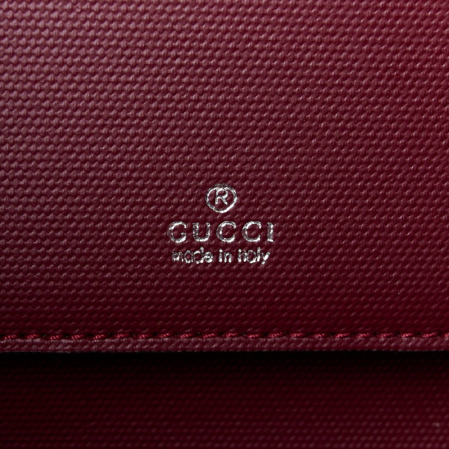 Gucci GG Shadow Monogram Super Mini Shoulder Bag Rosso Ancora Red 6 of 10