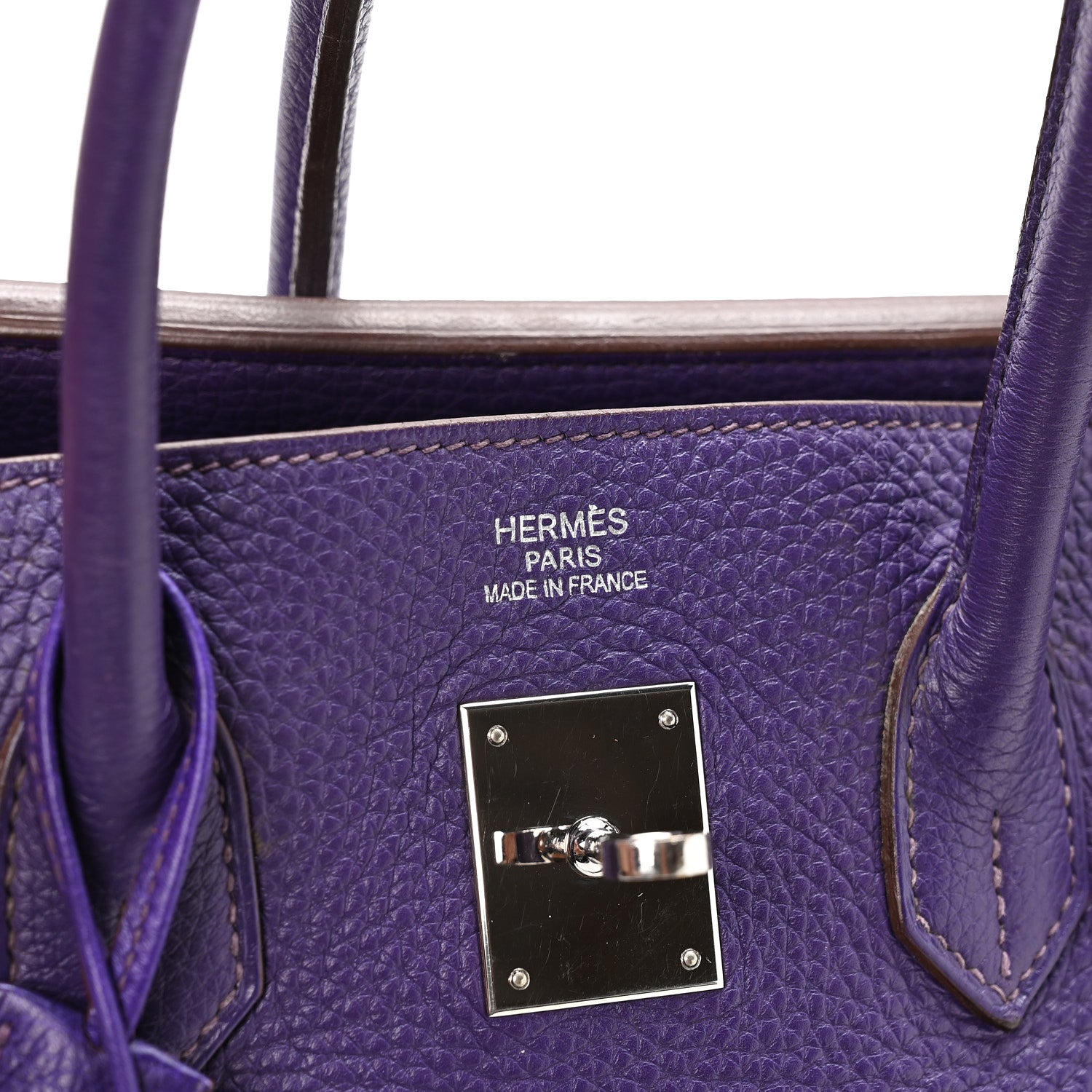 Hermes Taurillon Clemence Birkin 35 Iris 5 of 9