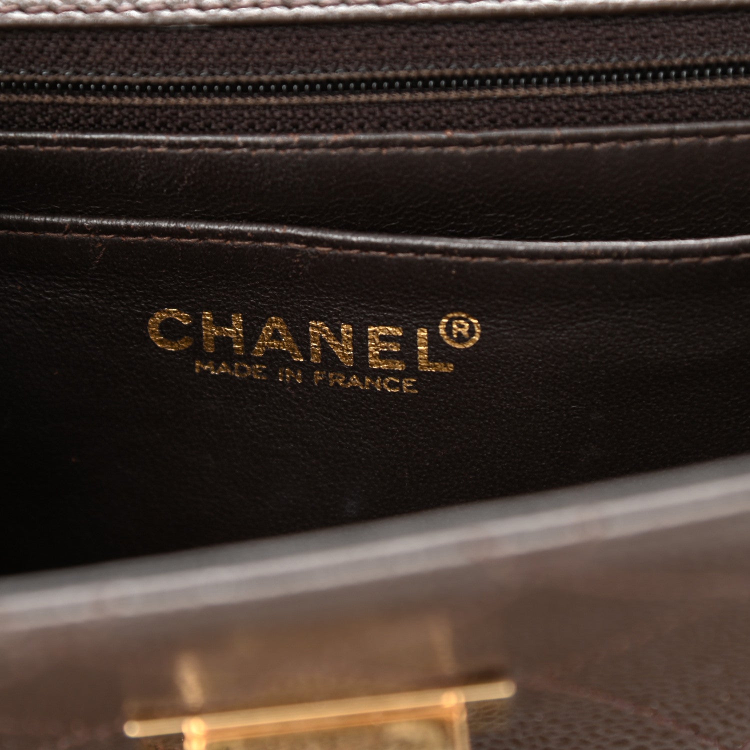Chanel Caviar Quilted Small Kelly Flap Brown 6 of 10