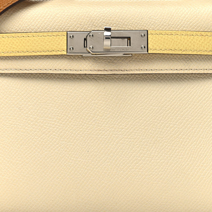 Hermes Epsom Mini Kelly Sellier 20 Nata Jaune Poussin Sesame 8 of 14