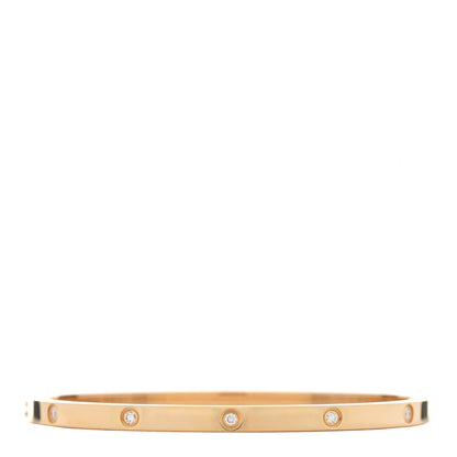 Cartier 18K Yellow Gold 10 Diamond Small LOVE Bracelet 17 2 of 3