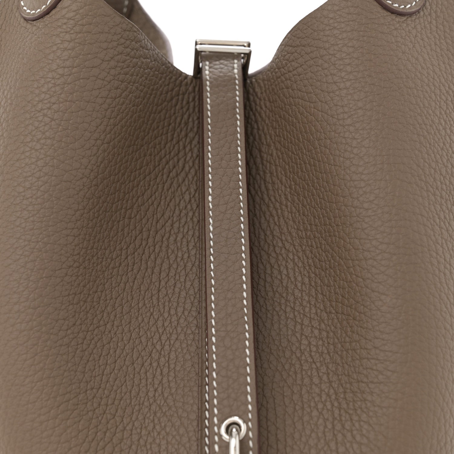 Hermes Taurillon Clemence Picotin Lock 22 MM Etoupe 8 of 10