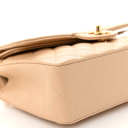 Chanel Caviar Quilted Small Double Flap Beige 9 of 11