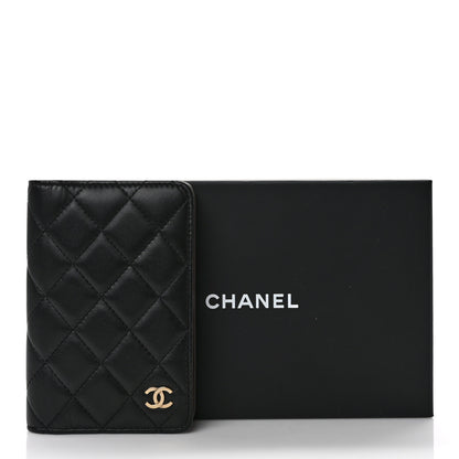 Chanel Lambskin Quilted Small Agenda Cover Black 7 of 7