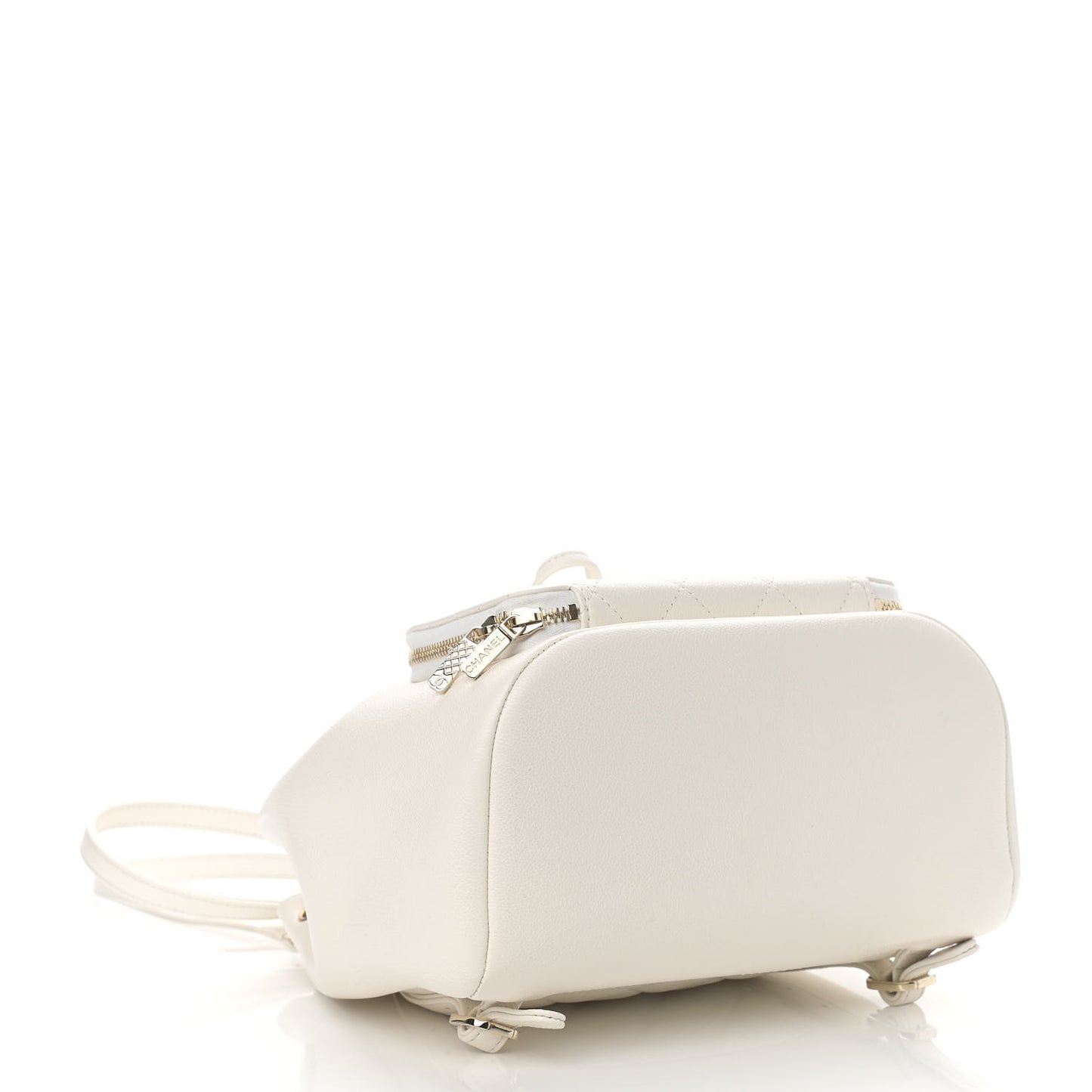 Caviar Quilted Business Affinity Backpack White