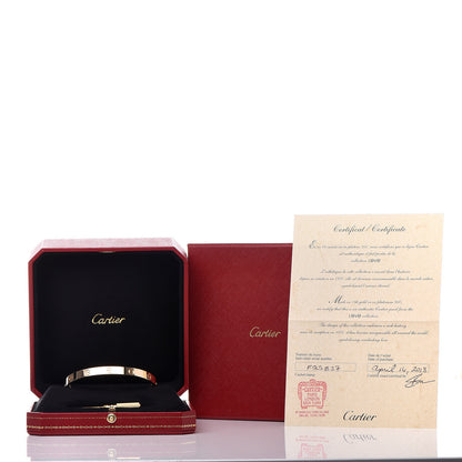 Cartier 18K Yellow Gold LOVE Bracelet 19 8 of 8