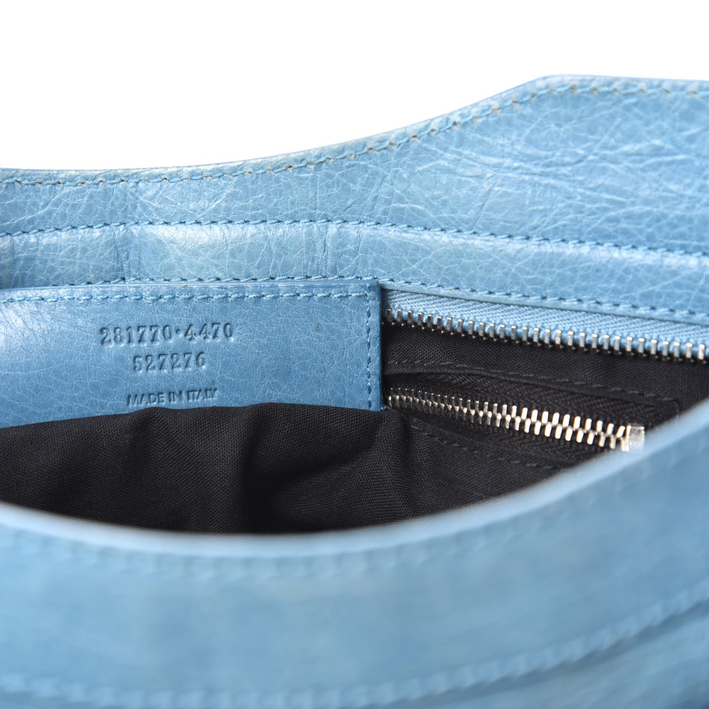 Agneau Giant 12 Silver Hardware City Bleu Indigo