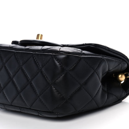 Chanel Lambskin Quilted Mini Pearl Crush Flap Black 11 of 11