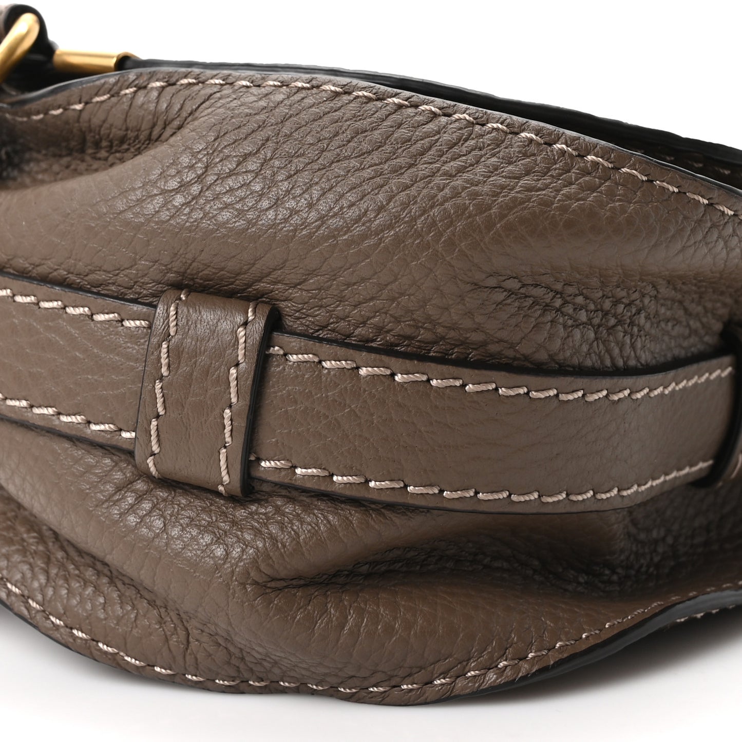 Calfskin Mini Marcie Round Crossbody Bag  Army Green