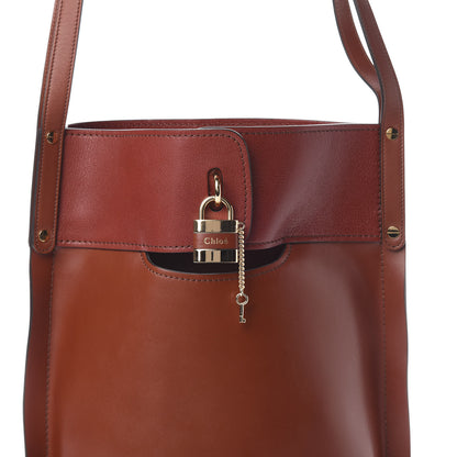 Chloe Smooth Calfskin Medium Aby Bucket Bag Brown 8 of 10