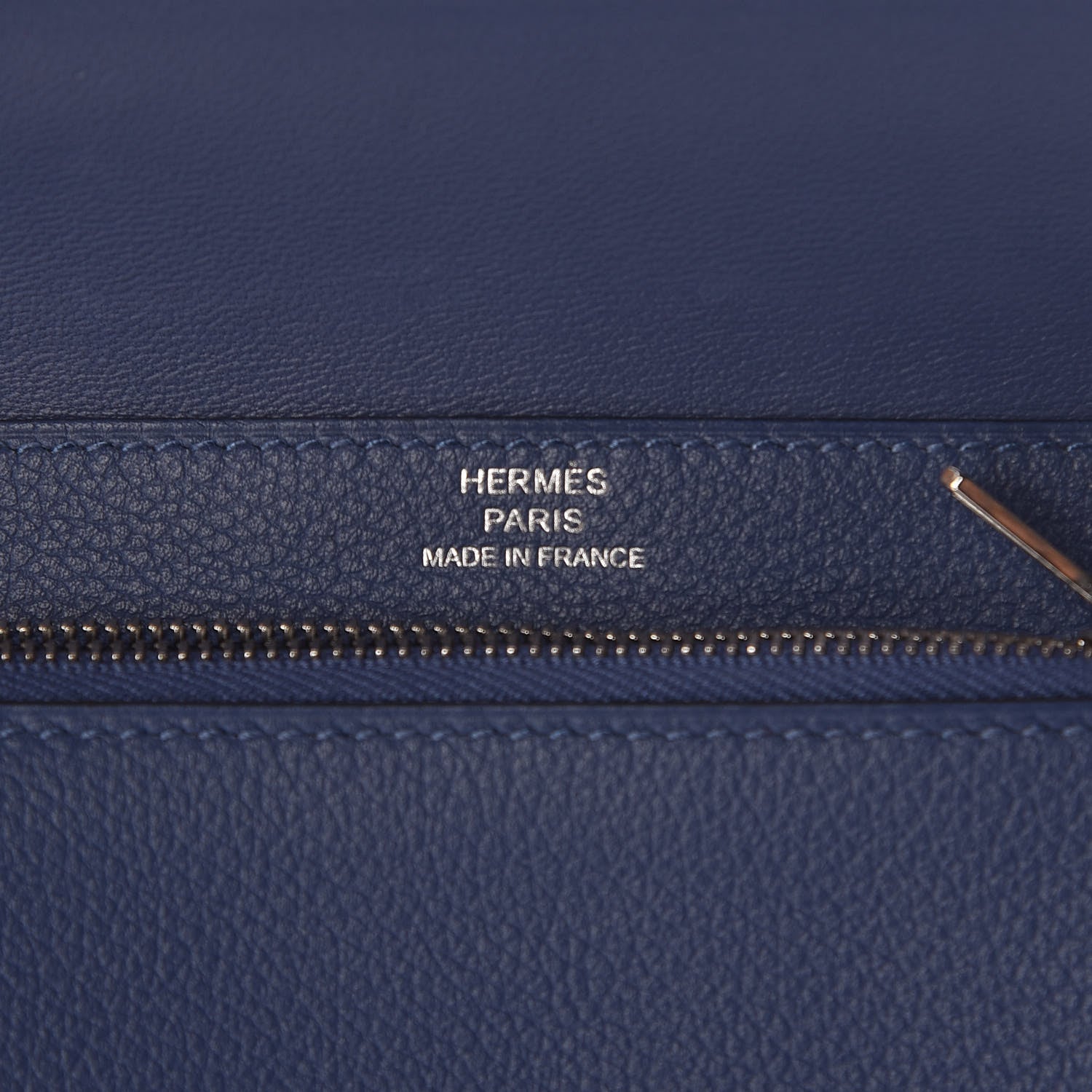 Hermes Togo Dogon Compact Wallet Bleu Brighton 7 of 10
