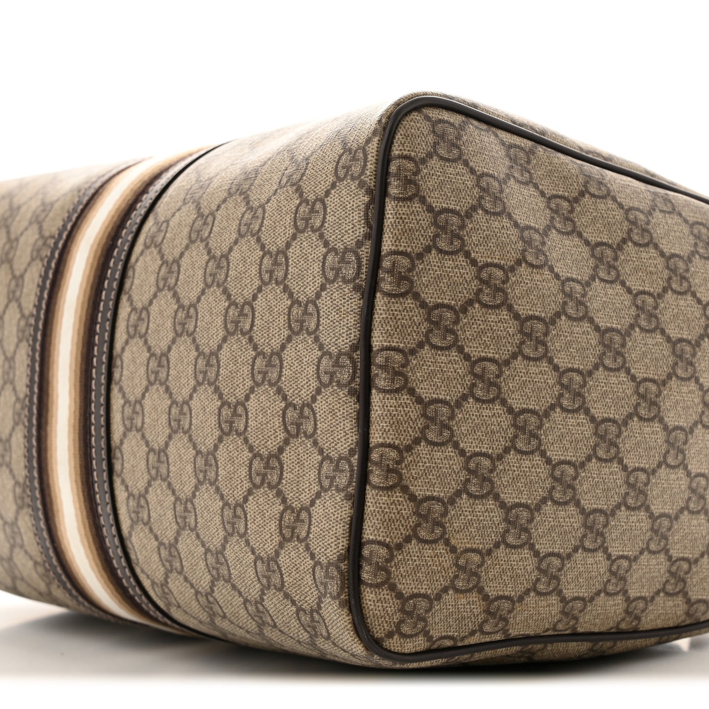 GG Plus Monogram Web Medium Joy Boston Dark Brown