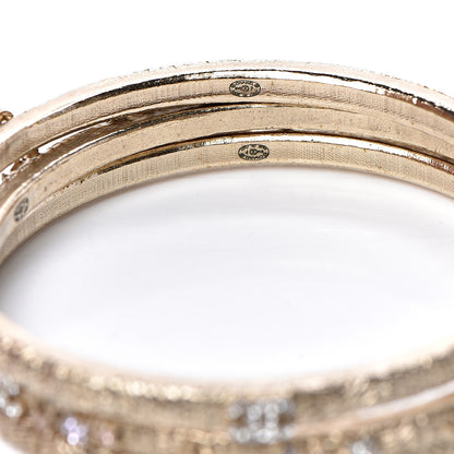 Chanel Crystal CC Bangle Set of 3 Gold 2 of 2