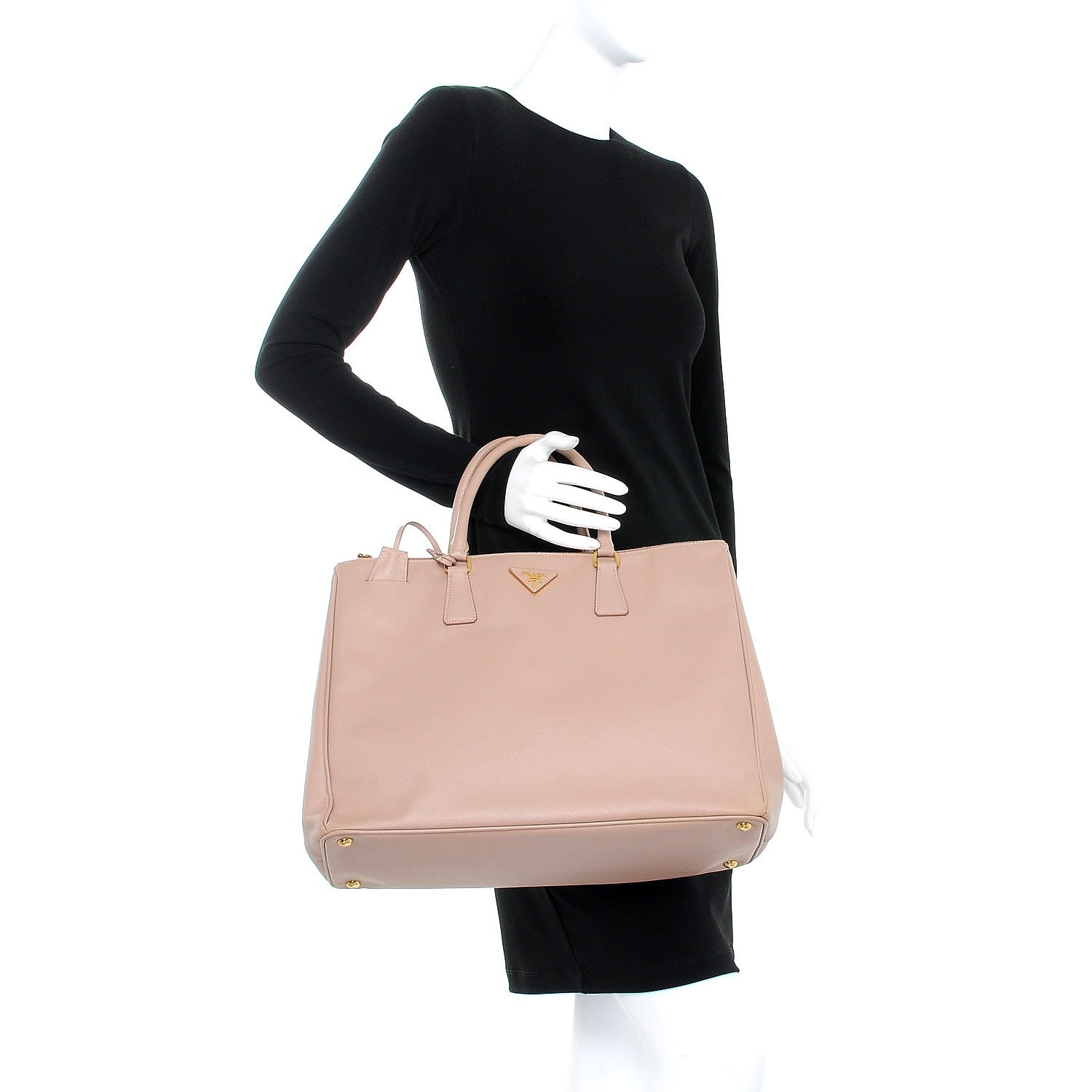 Prada Saffiano Lux Extra Large Galleria Double Zip Tote Cammeo 2 of 9