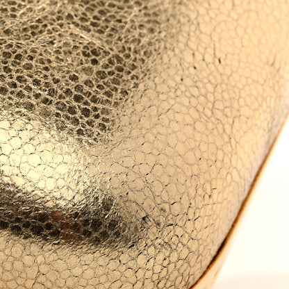Alexander McQueen Metallic Nappa Skull Box Clutch Gold 8 of 11