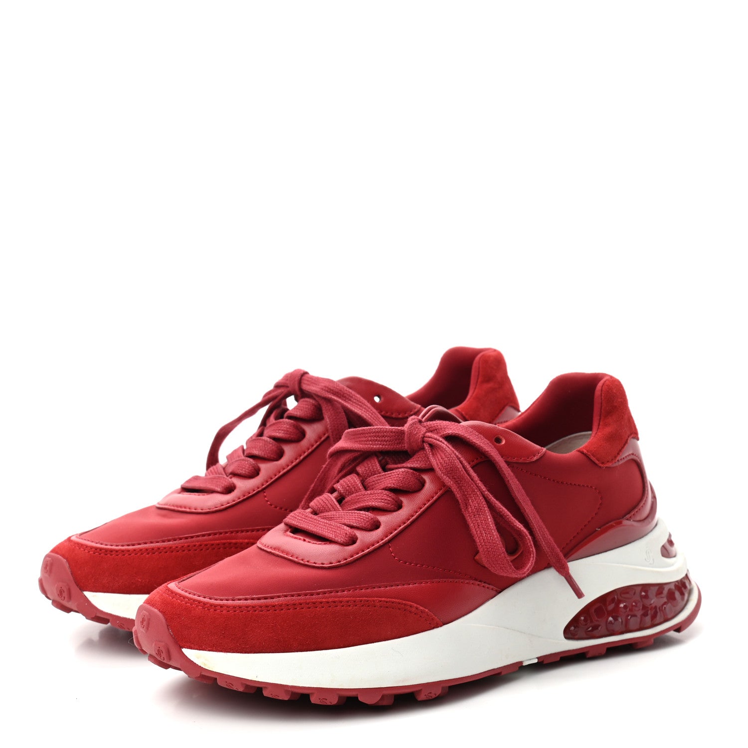 Jimmy Choo Memphis Sneakers 37.5 Red 3 of 10