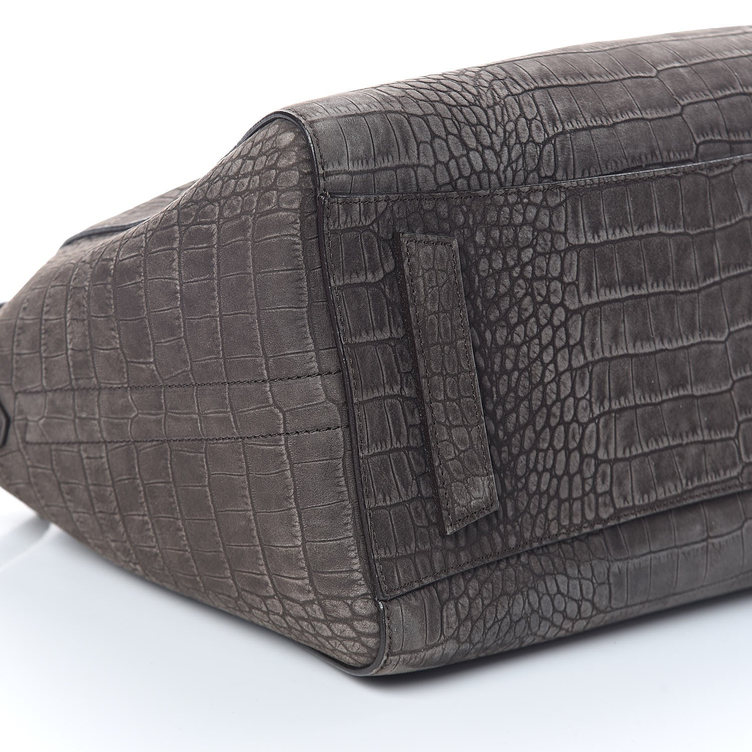 Givenchy Nubuck Crocodile Embossed Medium Antigona Brown 9 of 10