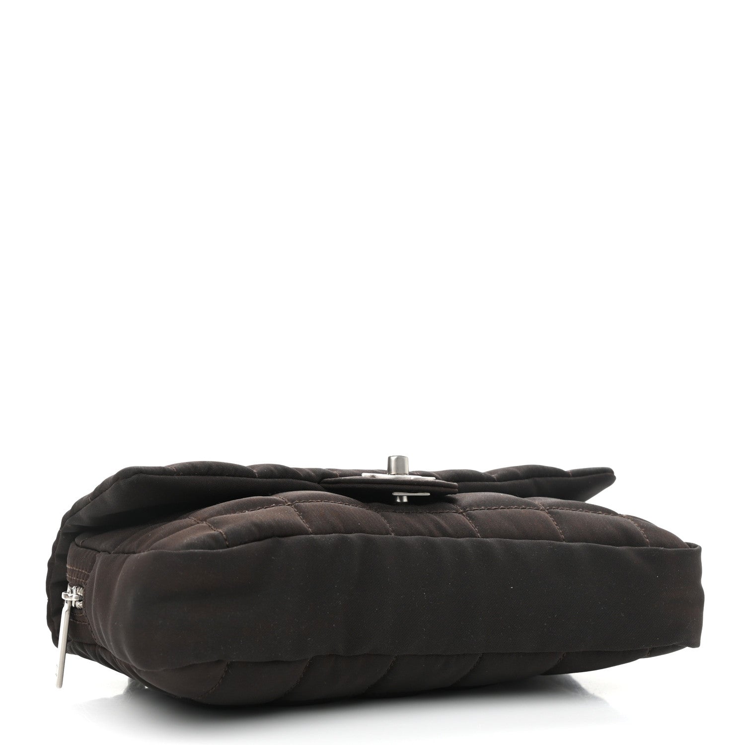 Chanel Nylon Square Quilted Flap Dark Brown 4 of 11