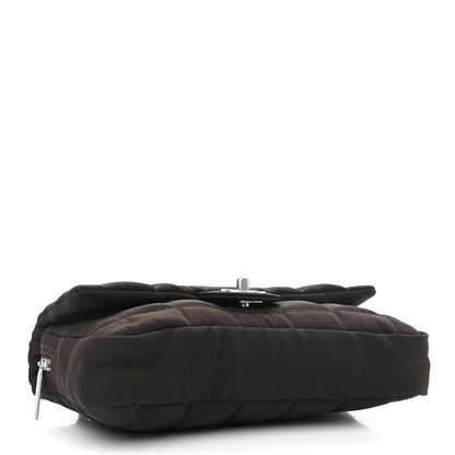 Chanel Nylon Square Quilted Flap Dark Brown 4 of 11
