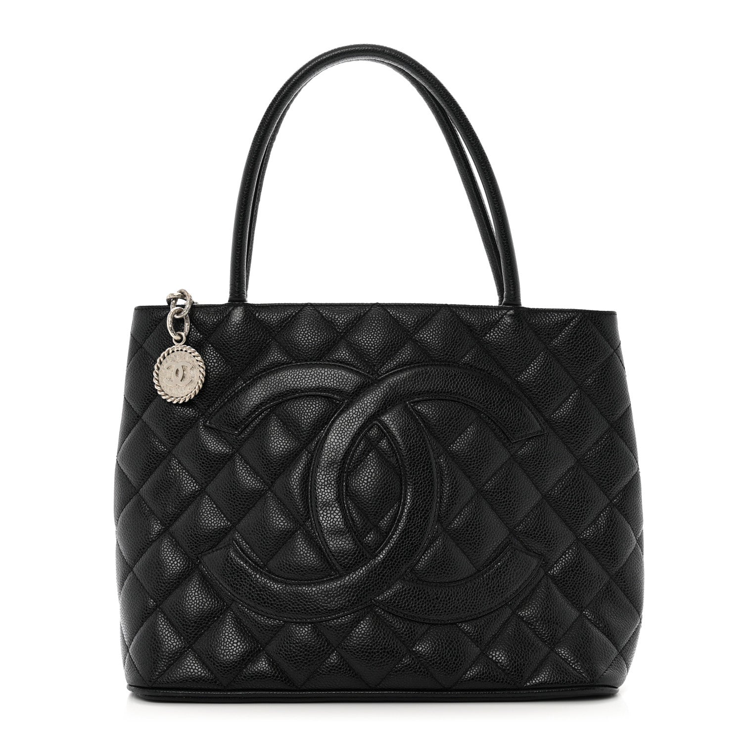 Chanel Caviar Quilted Medallion Tote Black 1 of 10