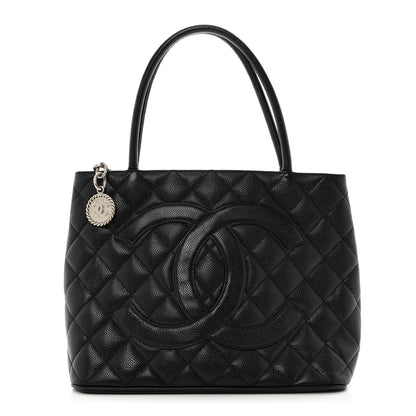 Chanel Caviar Quilted Medallion Tote Black 1 of 10