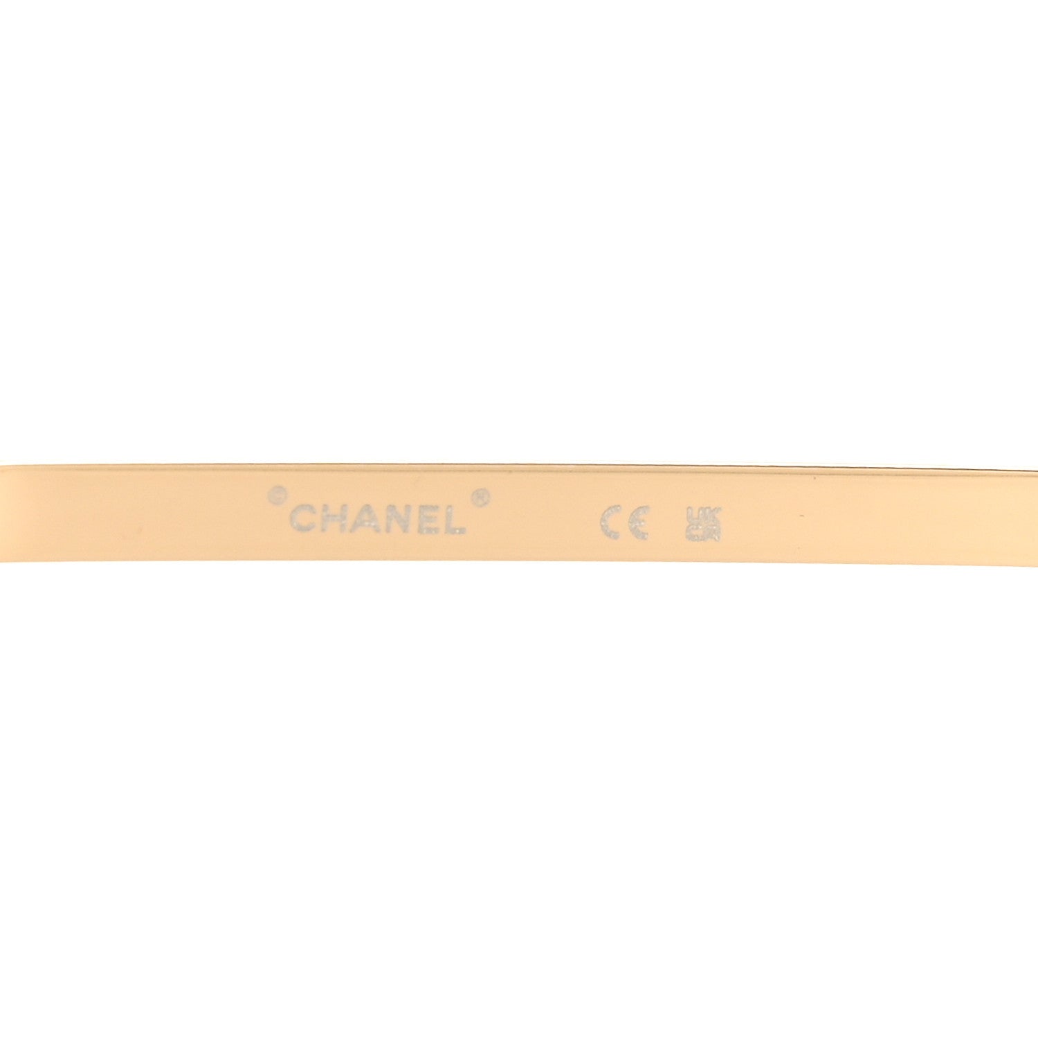 Chanel Metal Logo Square Sunglasses 71541 Gold 5 of 7