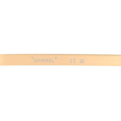 Chanel Metal Logo Square Sunglasses 71541 Gold 5 of 7