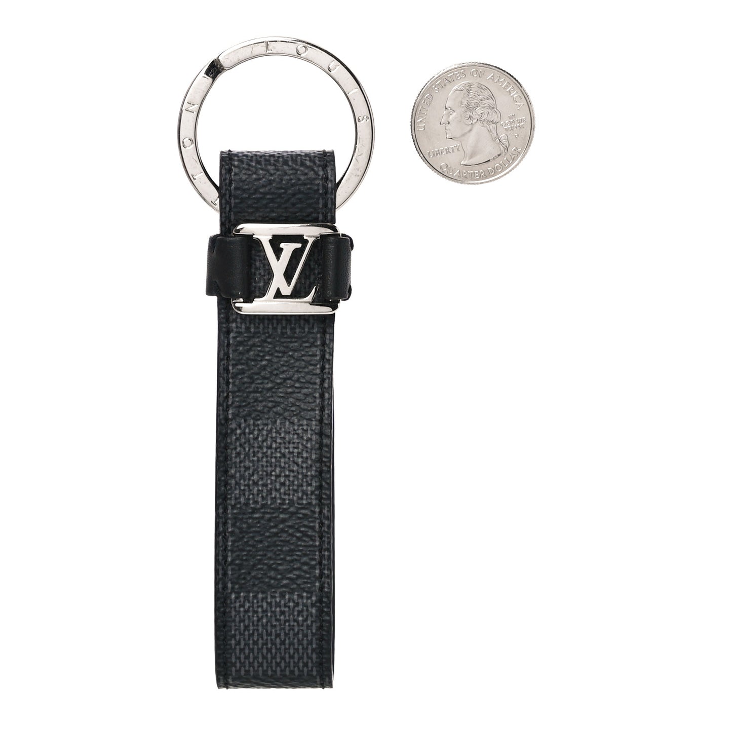 Damier Graphite LV Dragonne Key Holder