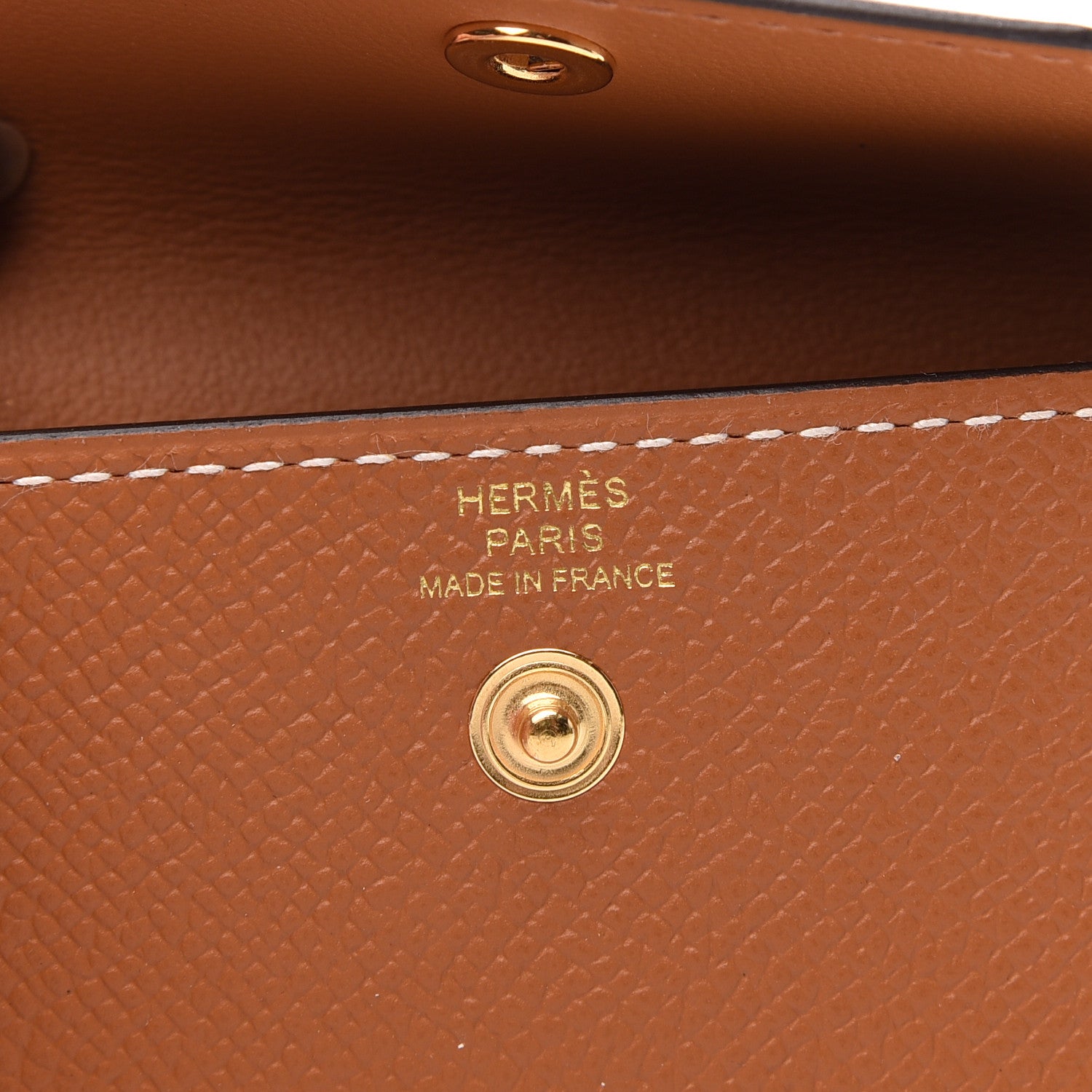 Hermes Epsom Kelly Pocket Belt Gold 7 of 8