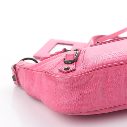 Balenciaga Lizard Embossed Hip Shoulder Bag Pink 11 of 12