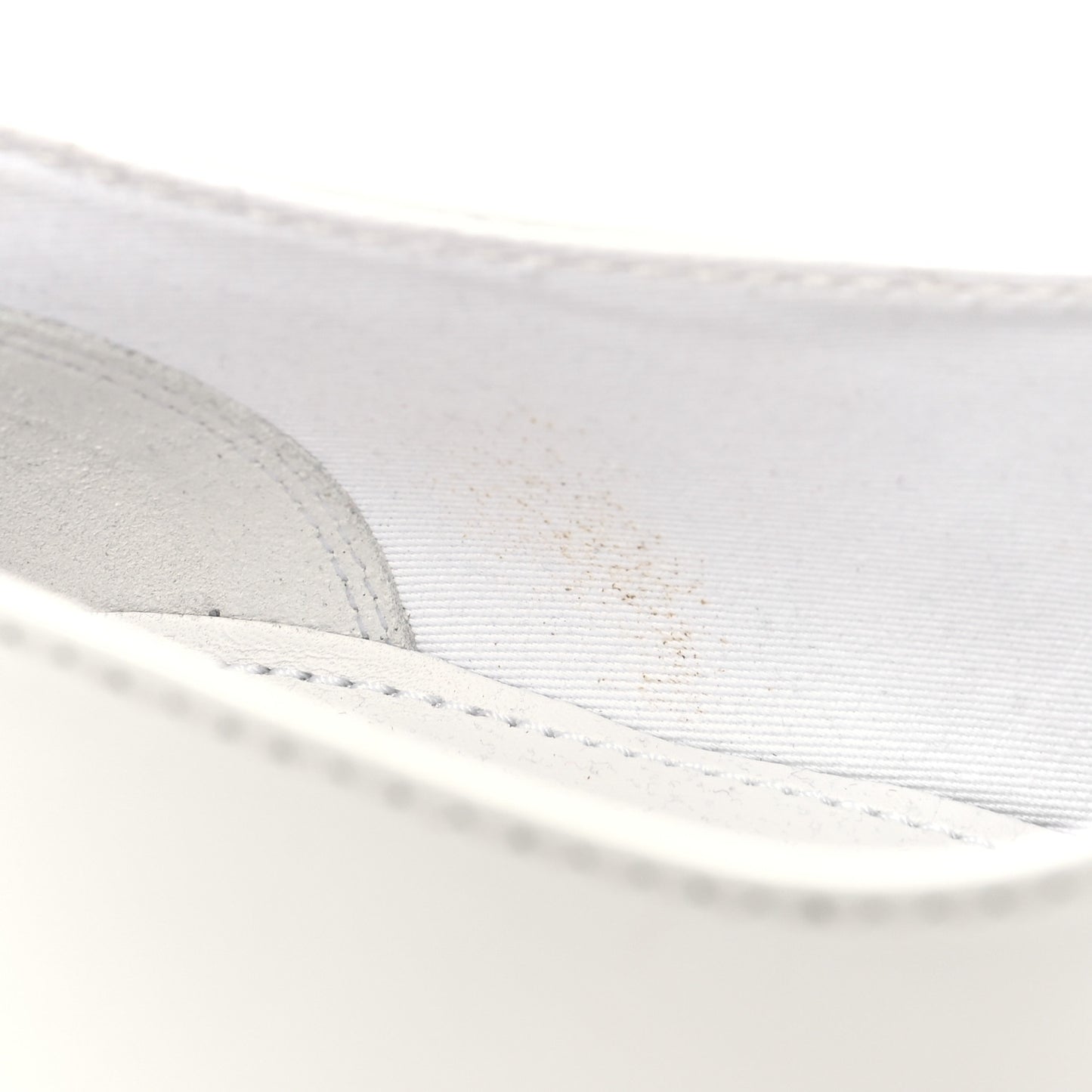 Spazzolato Metal Triangle Logo 50mm Loafers 39.5 White