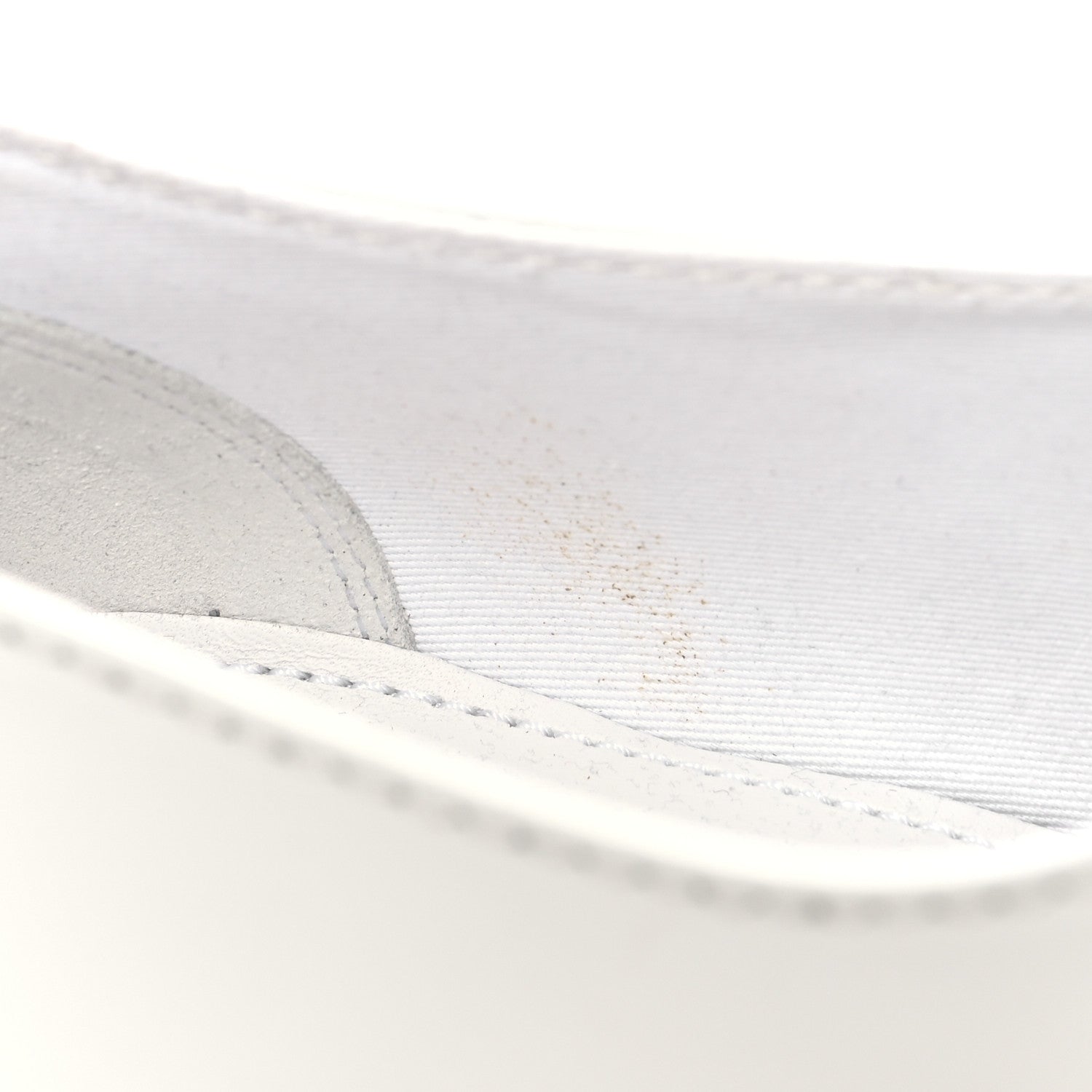Prada Spazzolato Metal Triangle Logo 50mm Loafers 39.5 White 10 of 10