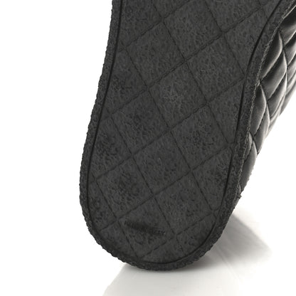 Chanel Lambskin Quilted High Top Sneakers 36.5 Black 11 of 13