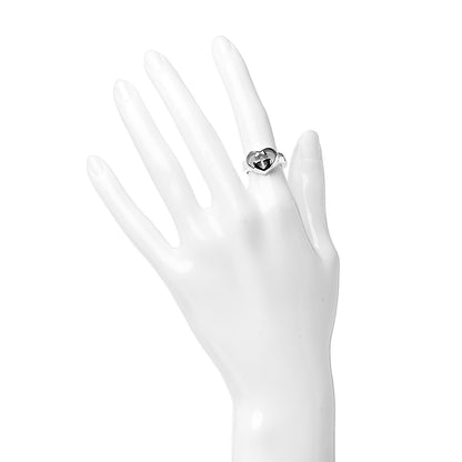 Gucci Sterling Silver Interlocking G Heart Ring 49 4.75 2 of 6
