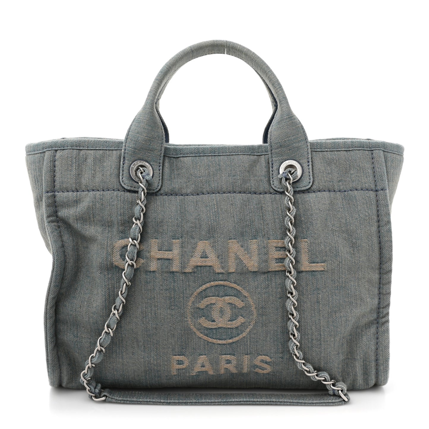 Denim Small Deauville Tote Light Blue