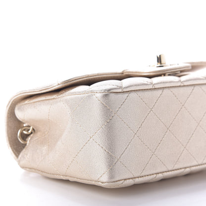 Chanel Metallic Lambskin Quilted Mini Rectangular Flap Gold 6 of 10