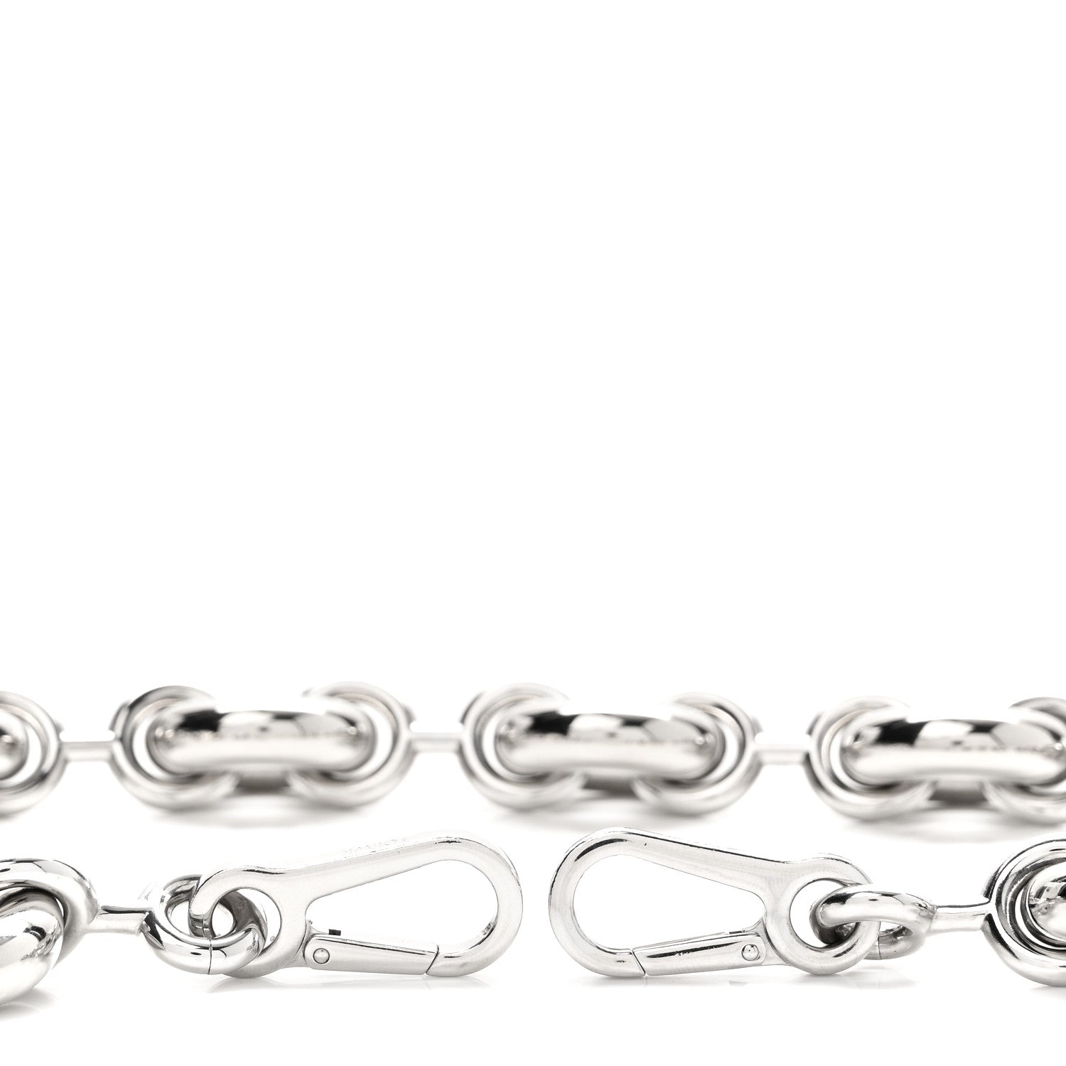 Loewe Brass Donut Chain Shoulder Strap Silver 3 of 5