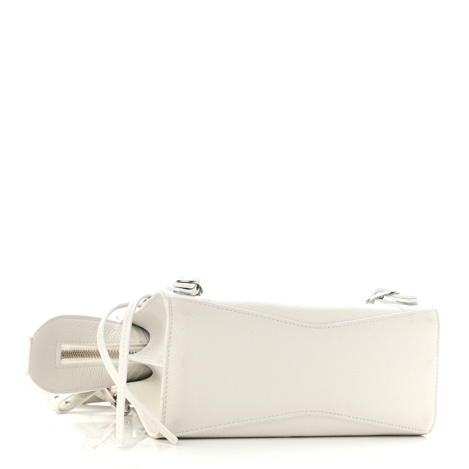 Balenciaga Grained Calfskin Neo Classic Silver Hardware Mini City White 4 of 11