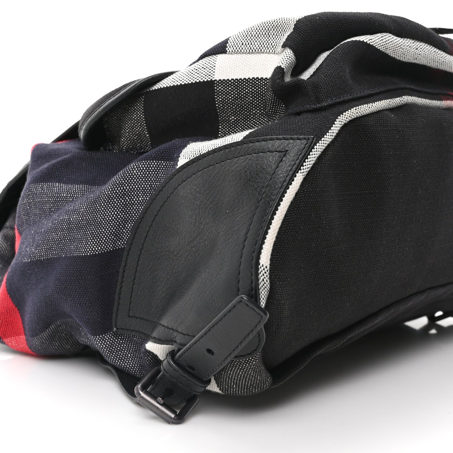 Canvas Mega Check Korbin Backpack Black