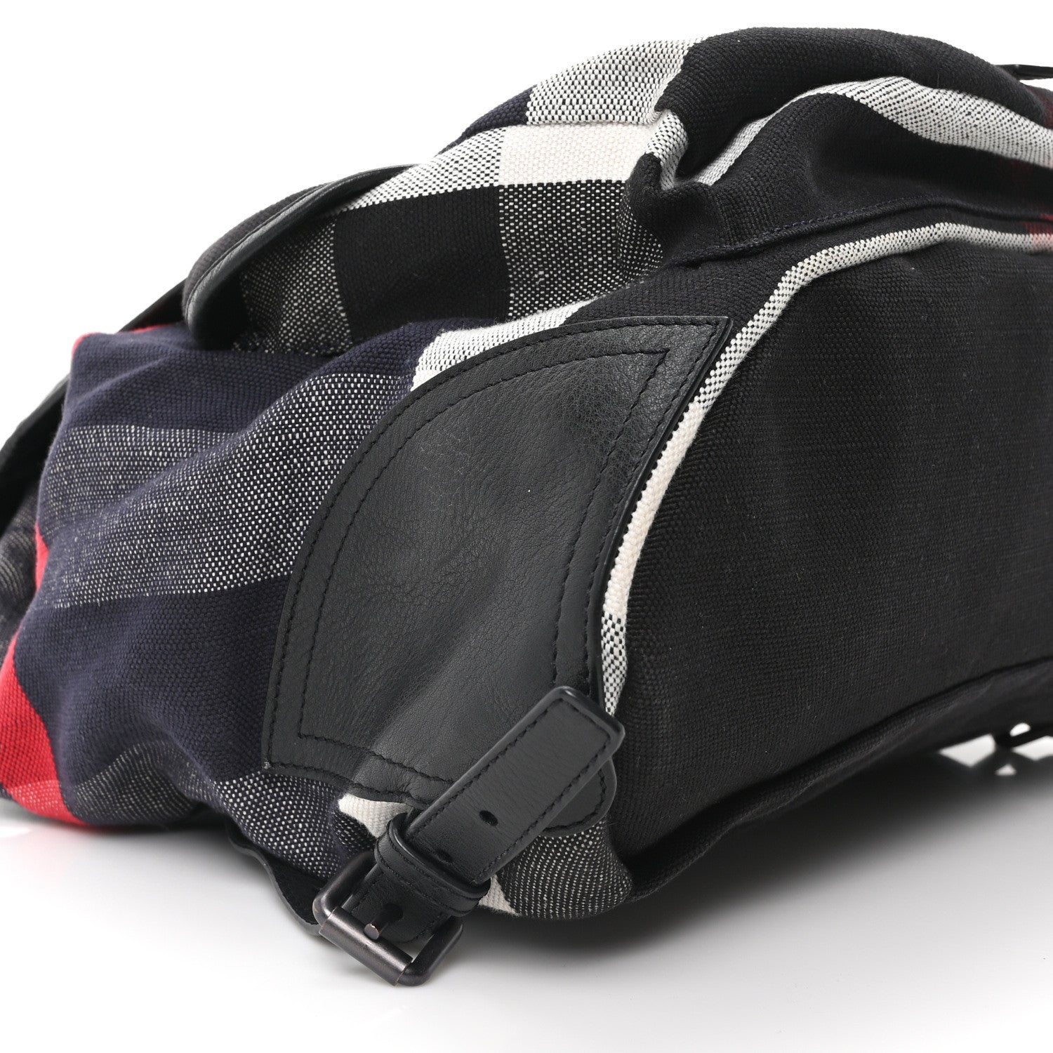 Burberry Canvas Mega Check Korbin Backpack Black 9 of 10
