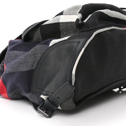 Burberry Canvas Mega Check Korbin Backpack Black 9 of 10