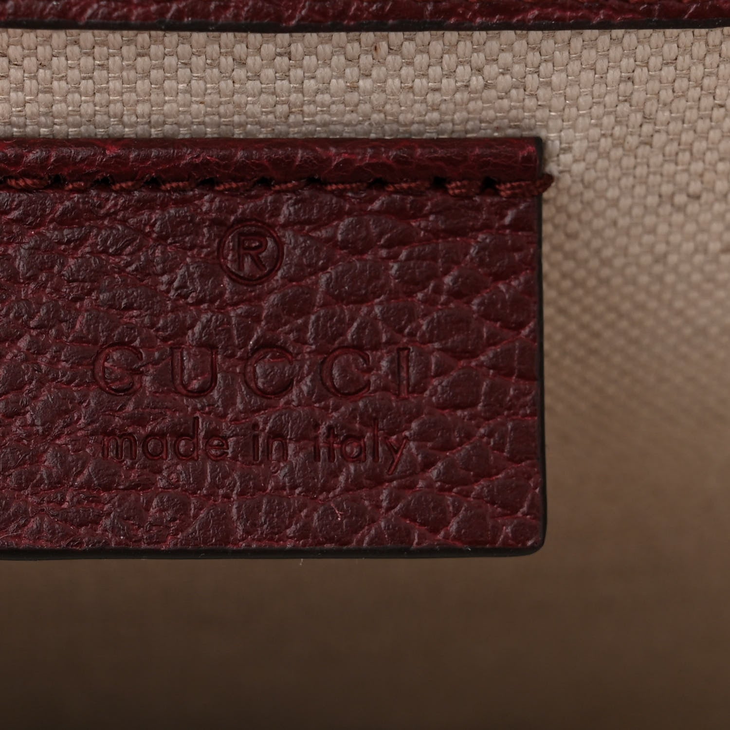 Gucci Dollar Calfskin Crystal Small Dionysus Shoulder Bag Vintage Bordeaux 6 of 12