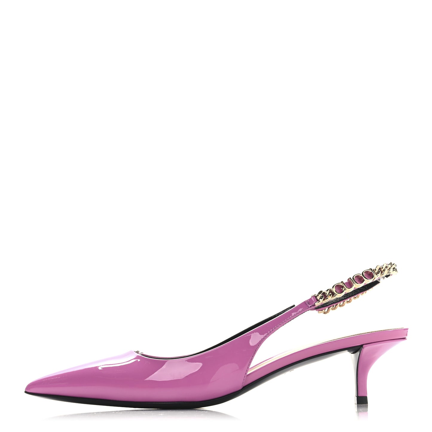 Patent Signoria 35mm Slingback Pumps 38.5 Libre Pink