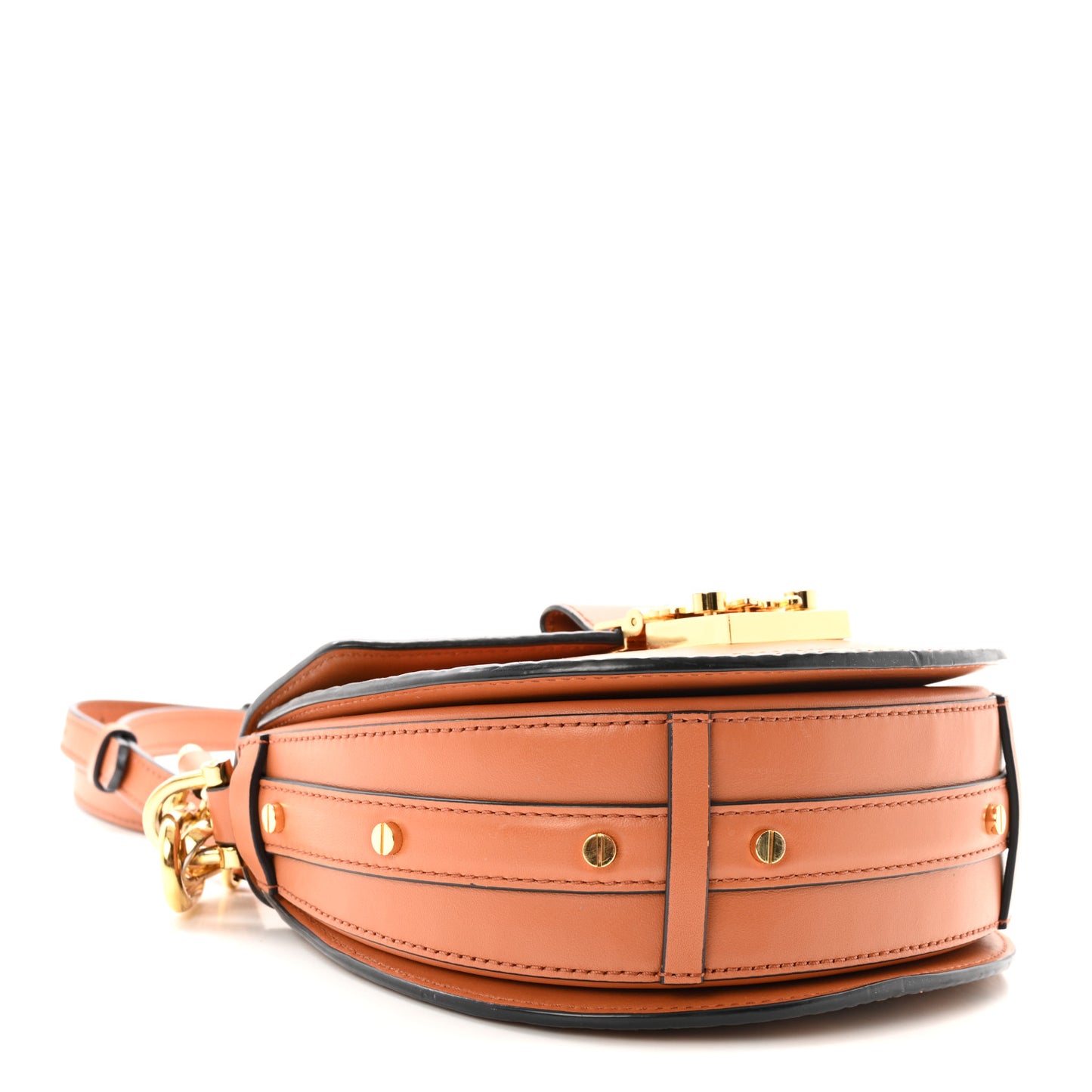 Visetos Small Patricia Saddle Bag Cognac