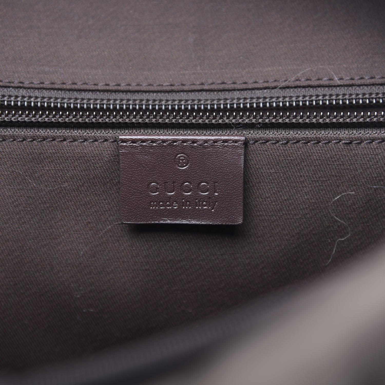 Gucci GG Supreme Monogram Medium Single Buckle Rucksack Backpack Beige Ebony Brown 5 of 9