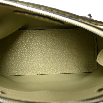 Fendi Cuoio Romano Selleria Sintetica Tape Stitch Mini By The Way Boston Bag Sage Green 5 of 9