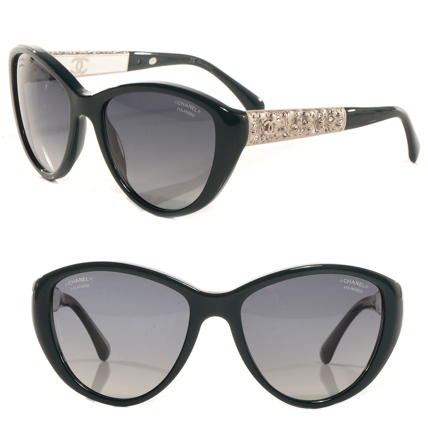 Cat Eye Bijoux Sunglasses 5298 B Green