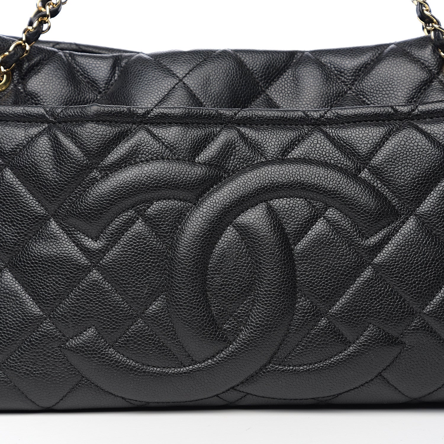 Chanel Caviar Quilted Timeless CC Soft Tote Black 7 of 9